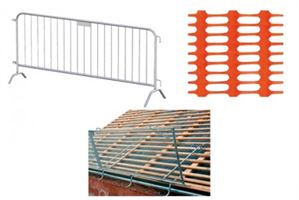 Absperr- + Signalzäune - Geländer + Dachschutzgitter