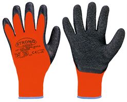 Handschuh Schrumpf-Latex RASMUSSEN EN388+EN511, orange/schwarz, Gr. 10, VPE60, Z024010