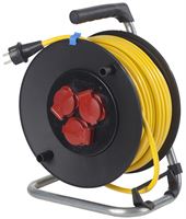 Kunststoff-Kabeltrommel 3x2,5 33m Kabel K35 3SSD IP44 Spritzwassersch., Z10139