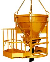 Betonsilo 1016H.12 PAM, 1000l mit Personenaufnahmekorb zylindrisch-konisch, Z1016H1000PAM