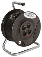 Kunststoff-Kabeltrommel 3x1,5 25m PVC-Kabel H05VV, 4 SSD & Thermoschutz, Z1208028X