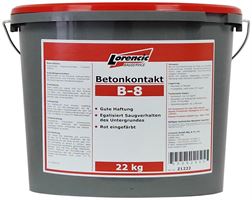 Betonkontakt B - 8 rot 22kg/Kübel 24Kübel/Pal ***Frostgefahr ab 0°C***, Z1222