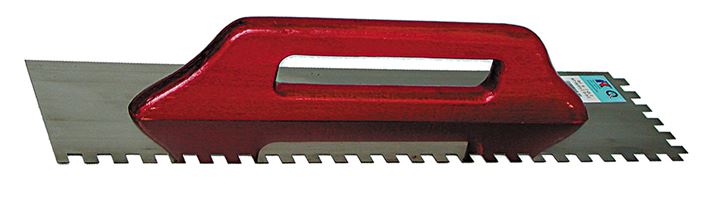 Aufziehglätte Profi 500x130x0,7mm E4 gezahnt - Griff geschraubt VPE25, Z1742404