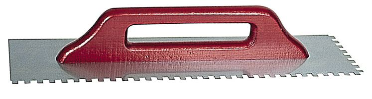 Aufziehglätte Profi 500x130x0,7mm E6 RF gezahnt - Griff geschraubt VPE25, Z1748306