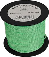 Maurerschnur PP leuchtgrün 2mm 100lfm/Rolle VPE6, Z18024