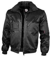 Pilotenjacke QUALITEX, schwarz, 265 g/m², Gr. S, Z23618S