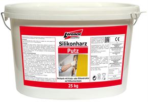Silikonharz-Putz Kratz 3,0mm, weiß, Verbr. 3,9kg/m², 25kg/Kübel, 32Kübel/Pal, Z25183025LOW