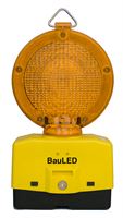 Baustellenleuchte LED gelb 2-seitig 180mm mit Schloss, Z25225