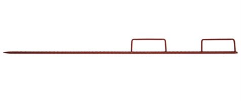 Lattenpfahl gerade Stahl 1500mm 2 Lattenhalter geschlossen, Z271502