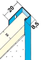 Einfassprofil Stahlblech 1122 15mm 2,5lfm/Sta, 25Sta/Bd, 70Bd/Pal, Z41122250