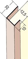 Einfassprofil PVC 3741 12,5mm 3,0lfm/Sta, 50Sta/Bd, 36Bd/Pal, Z43741300