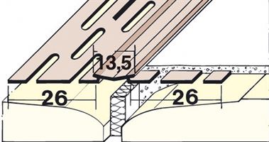 Bewegungsfugenprofil 3750 PVC 75lfm/Rolle 1Roll/Kart 120Kart/Pal, Z43750