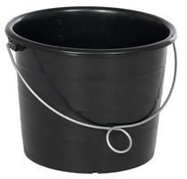 Baueimer schwarz 12 Liter, verstärkt, mit Ringbügel 600Stk/Pal, Z4518