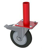 Rad mit Feststeller und Rahmenfuß verzinkt, Z4811200G