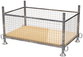 Stapelbox Euro 153x97x84cm, Maschenweite 50x50mm, verzinkt, Z4811722V