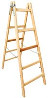 Holzleiter 5 Sprossen 1,65x0,56x0,135m ÖNORM EN 131, Z5-1