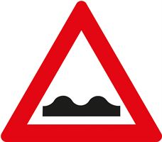 Verkehrszeichen §50/1, 1000/1,5mm, Querrinne oder Aufwölbung, Z50/1-1000
