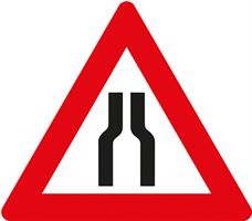Verkehrszeichen §50/8A, 700/1,5mm, Fahrbahnverengung beidseitig, Z50/8A-700