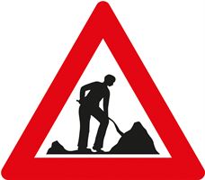 Verkehrszeichen §50/9, 1000/1,5mm, Baustelle, Z50/9-1000
