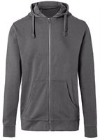 Kapuzen-Sweatjacke KÜBLER SHIRTS anthrazit 320 g/m², UV-Schutz UPF 50+, Gr. 2XL, Z5236972XL