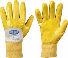 Handschuh TORONTO STRONGHAND® gelb Nitril doppelt beschichtet Gr. 9 VPE144, Z55309