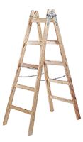 Holzleiter 5 Sprossen 1,66x0,54x0,13m ÖNORM EN 131, Z5