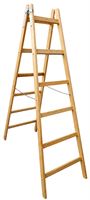 Holzleiter 6 Sprossen 1,95x0,60x0,135m ÖNORM EN 131, Z6-1