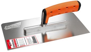 Glättkelle LORENCIC 270x130x0,7mm RF/RK - gebogener 2K-Griff, Alu-Steg VPE6, Z6020LO