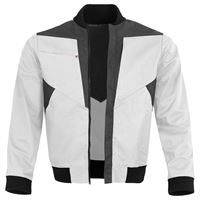 Blousonjacke QUALITEX X-Serie, weiß/grau, 245 g/m², Gr. XL, Z61939QX4XL