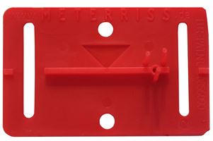 Meterriss-Plakette RS21R rot selbstklebend mit Pinsel 200Stk/Sack, Z700021RS