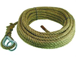 Handaufzugseil Hanf 20m lang, 20mm, ohne Karabiner, Z70072
