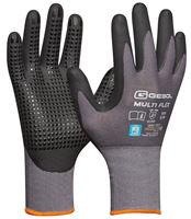 Montagehandschuh MULTI FLEX, grau/schwarz, nahtlos, EN388+407, Gr. 11, VPE12/72, Z709279