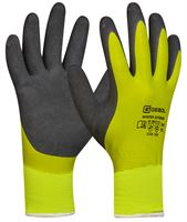 Handschuh WINTER EXTREME, gelb/schwarz, doppel beschichet, EN388+511, Gr. 11, VPE6/36, Z709383