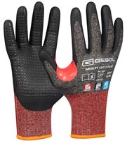 Schnittschutzhandschuh MULTI CUT F PLUS grau/rot/schwarz, EN388, Gr. 10, VPE12/120, Z70942210