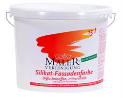 Silikat-Fassadenfarbe weiß matt 15l/Kübel 24Kübel/Pal, Z7976