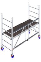 Alu-Faltgerüst KRAUSE® MONTO® PROTEC® XS Breitaufbau 2,00x0,60m, AH= 2,90m, Z942104