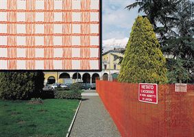 Bauzaun Austronet 350 orange 180cm breit 50lfm/Rolle 35Roll/Pal, ZA350180