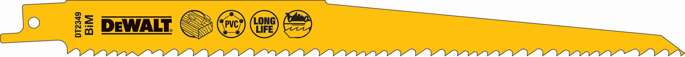 Säbelsägeblatt DEWALT® 228x 3,6-5,1mm (Holz) 5Stk/Pack, ZDT2349-QZ