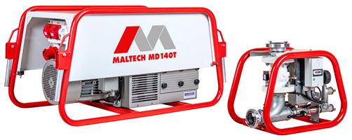 Förderanlage MALTECH MD140-T tragbar 7,5kW inkl. Einblashaube und Zubehör, ZL00114123