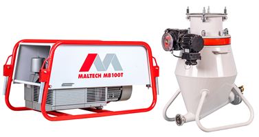 Förderanlage MALTECH MB100-T tragbar 5,5kW inkl. Einblashaube und Zubehör, ZL00210105