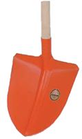 Wurfschaufel 310x290mm orange mit Stiel 130cm VPE5, ZL125000
