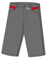 Arbeitsshorts LO-ACTIVE anthrazit/rot 245 g/m² Gr. 48 VPE5, ZLO-ACTAR-AS48