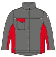 Bundjacke LO-ACTIVE anthrazit/rot 245 g/m² Gr. 58 VPE5, ZLO-ACTAR-BJ58
