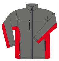 Softshell-Jacke LO-ACTIVE anthrazit/rot 300 g/m² Gr. 58 VPE5, ZLO-ACTAR-SJ58
