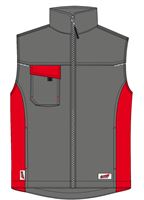 Winterweste LO-ACTIVE anthrazit/rot 245 g/m² Gr. 60 VPE5, ZLO-ACTAR-WW60