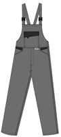 Latzhose LO-ACTIVE anthrazit/schwarz 245 g/m² Gr. 58 VPE5, ZLO-ACTAS-LH58
