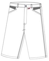 Arbeitsshorts LO-ACTIVE weiß/anthrazit 245 g/m² Gr. 62 VPE5, ZLO-ACTWA-AS62