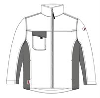 Bundjacke LO-ACTIVE weiß/anthrazit 245 g/m² Gr. 46 VPE5, ZLO-ACTWA-BJ46