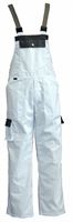Latzhose LO-PROTEC weiß/grau 245 g/m² Gr. 58 VPE5, ZLO-PROTEC-LH58