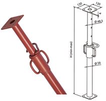 Deckenstütze 160-290cm lackiert VPE50, ZPP290